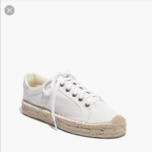 Soludos x Madewell white platform sneakers